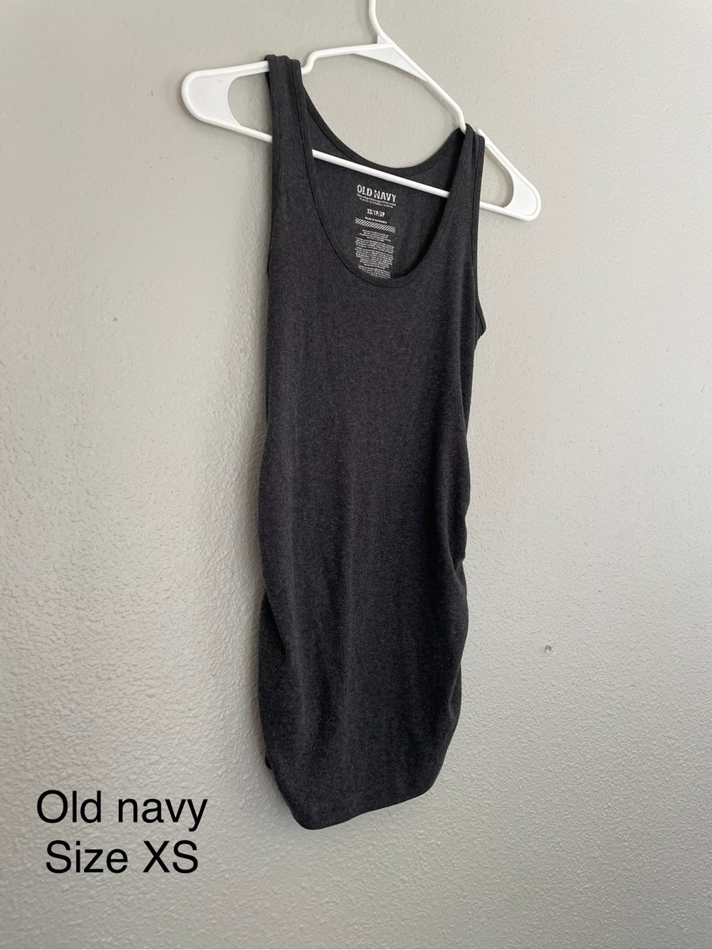 Old Navy Black Ribbed Tank Dress